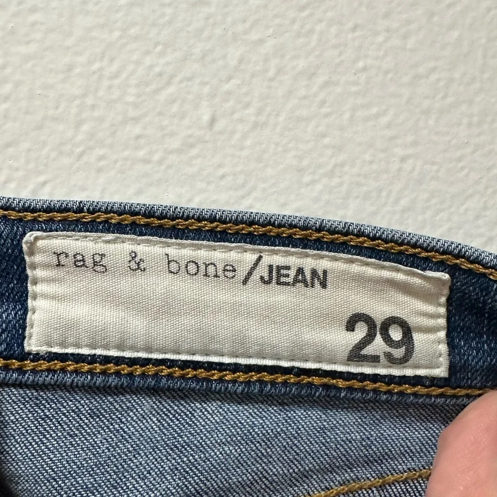 rag & bone High Rise Raw Hem Skinny Jeans - Picture 5 of 12